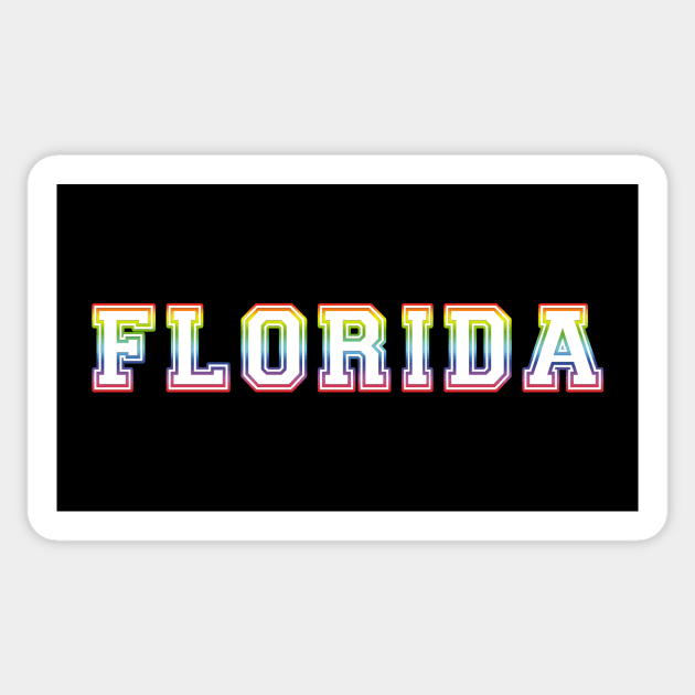 Florida Pride Rainbow Sticker by HighBrowDesigns